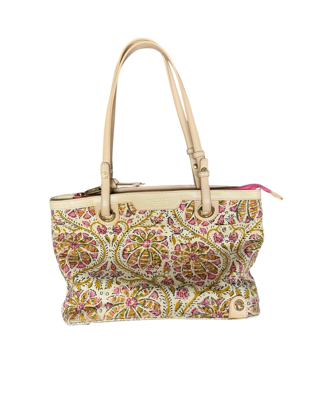 Spartina 449 Pepper Hall Tote Shoulder Bag Handbag Zip Top Purse